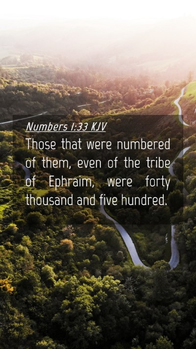 Picture 04 - Numbers 1:33 KJV Mobile Phone Wallpaper - Those that were numbered of them, even of the - Mobile Bible Verse Wallpaper