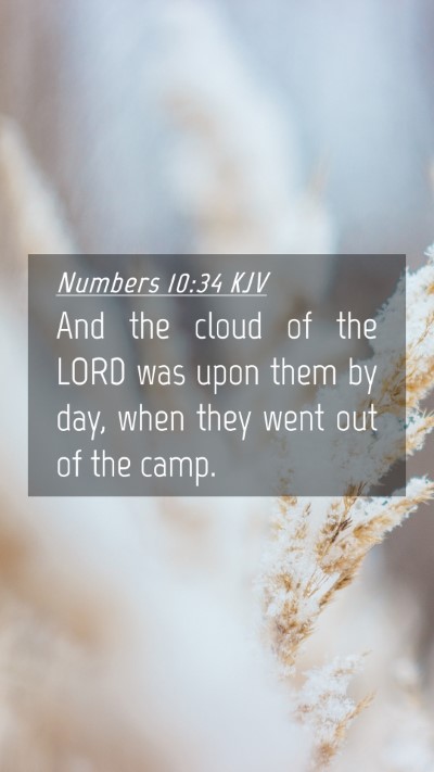 Picture 04 - Numbers 10:34 KJV Mobile Phone Wallpaper - And the cloud of the LORD was upon them by day, - Mobile Bible Verse Wallpaper