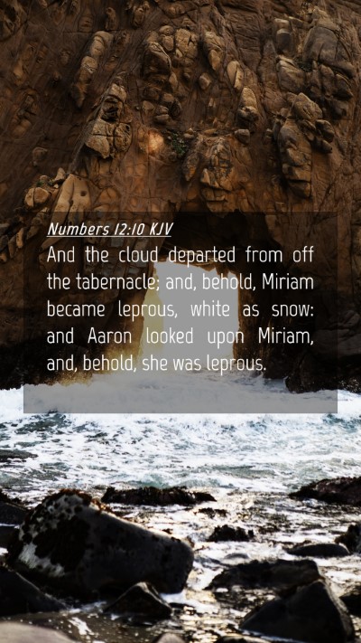Picture 04 - Numbers 12:10 KJV Mobile Phone Wallpaper - And the cloud departed from off the tabernacle; - Mobile Bible Verse Wallpaper