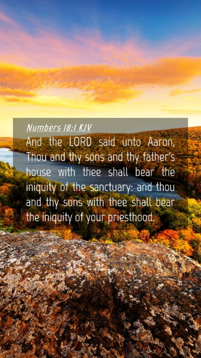 Picture 04 - Numbers 18:1 KJV Mobile Phone Wallpaper - And the LORD said unto Aaron, Thou and thy sons - Mobile Bible Verse Wallpaper