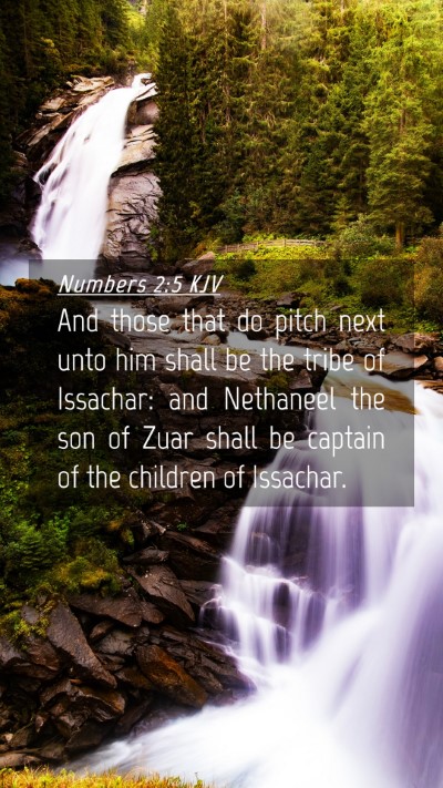Picture 04 - Numbers 2:5 KJV Mobile Phone Wallpaper - And those that do pitch next unto him shall be - Mobile Bible Verse Wallpaper