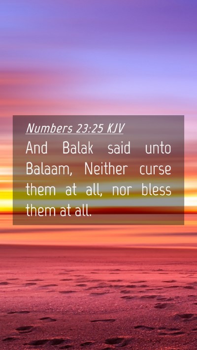 Picture 04 - Numbers 23:25 KJV Mobile Phone Wallpaper - And Balak said unto Balaam, Neither curse them at - Mobile Bible Verse Wallpaper