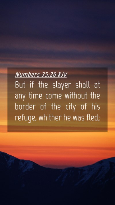 Picture 04 - Numbers 35:26 KJV Mobile Phone Wallpaper - But if the slayer shall at any time come without - Mobile Bible Verse Wallpaper
