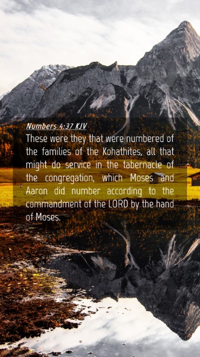Picture 04 - Numbers 4:37 KJV Mobile Phone Wallpaper - These were they that were numbered of the - Mobile Bible Verse Wallpaper