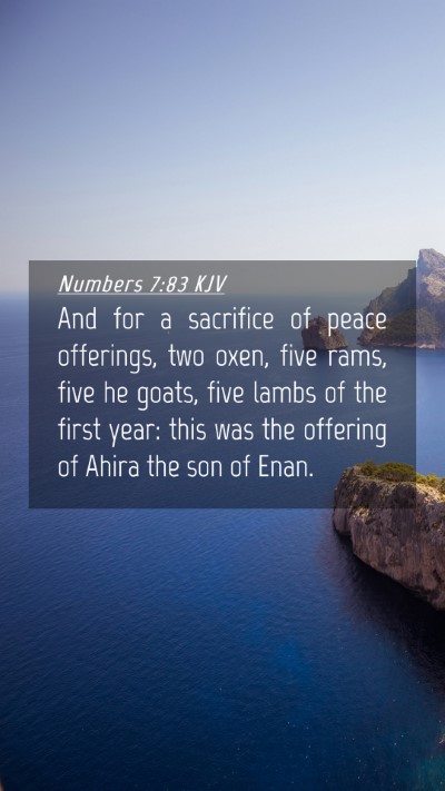 Picture 04 - Numbers 7:83 KJV Mobile Phone Wallpaper - And for a sacrifice of peace offerings, two oxen, - Mobile Bible Verse Wallpaper