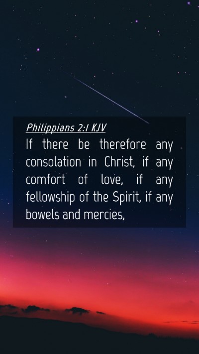 Picture 04 - Philippians 2:1 KJV Mobile Phone Wallpaper - If there be therefore any consolation in Christ, - Mobile Bible Verse Wallpaper