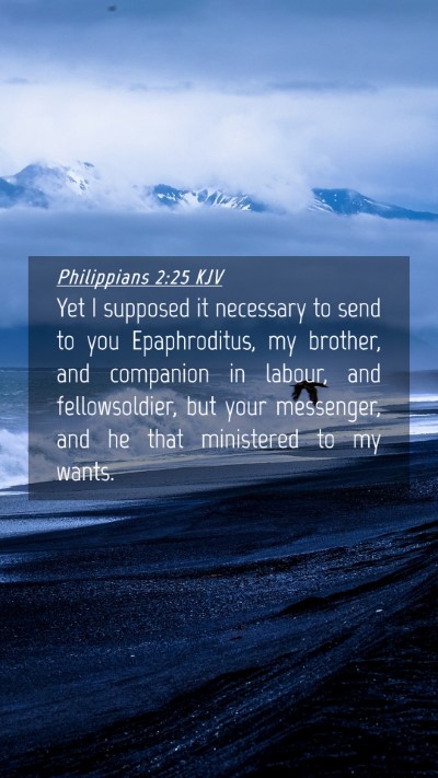 Picture 04 - Philippians 2:25 KJV Mobile Phone Wallpaper - Yet I supposed it necessary to send to you - Mobile Bible Verse Wallpaper