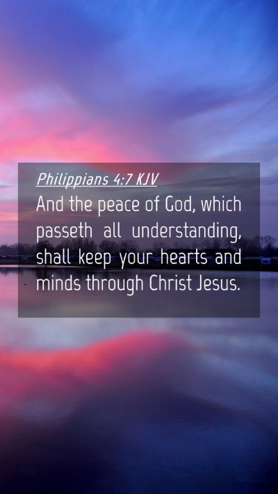 Picture 04 - Philippians 4:7 KJV Mobile Phone Wallpaper - And the peace of God, which passeth all - Mobile Bible Verse Wallpaper
