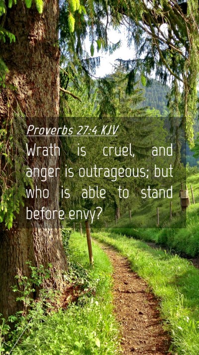 Picture 04 - Proverbs 27:4 KJV Mobile Phone Wallpaper - Wrath is cruel, and anger is outrageous; but who - Mobile Bible Verse Wallpaper