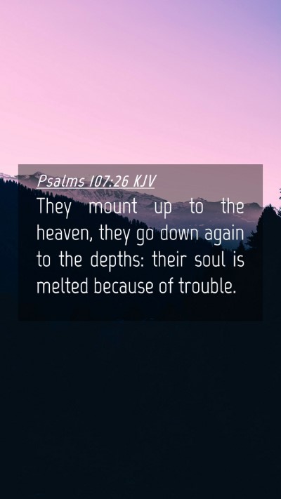 Picture 04 - Psalms 107:26 KJV Mobile Phone Wallpaper - They mount up to the heaven, they go down again - Mobile Bible Verse Wallpaper