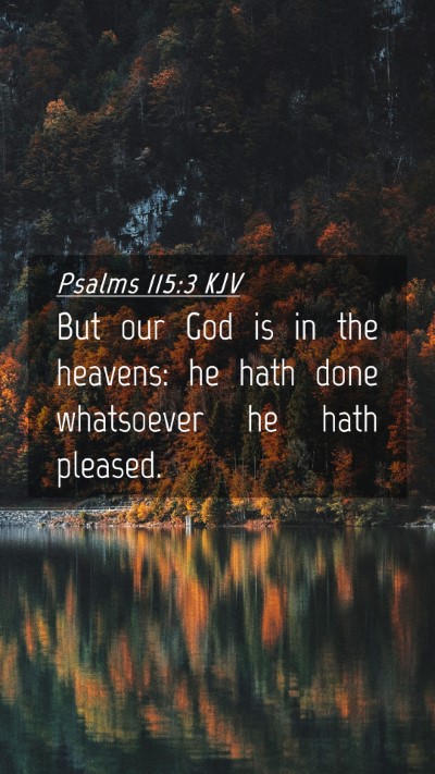 Picture 04 - Psalms 115:3 KJV Mobile Phone Wallpaper - But our God is in the heavens: he hath done - Mobile Bible Verse Wallpaper