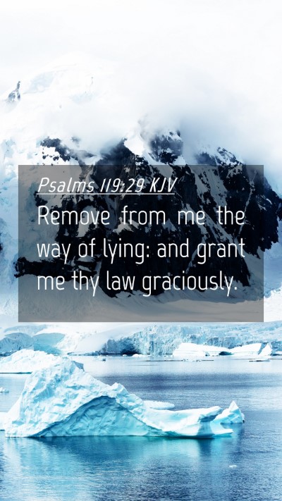 Picture 04 - Psalms 119:29 KJV Mobile Phone Wallpaper - Remove from me the way of lying: and grant me thy - Mobile Bible Verse Wallpaper