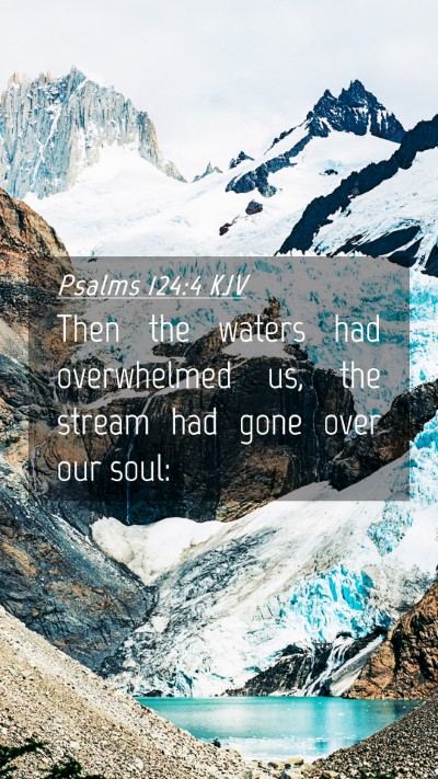 Picture 04 - Psalms 124:4 KJV Mobile Phone Wallpaper - Then the waters had overwhelmed us, the stream - Mobile Bible Verse Wallpaper