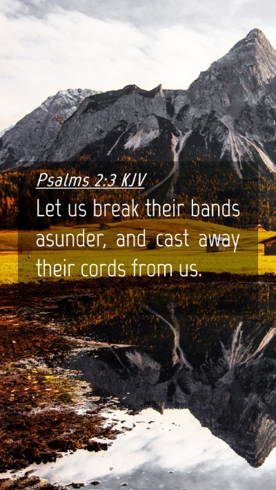 Picture 04 - Psalms 2:3 KJV Mobile Phone Wallpaper - Let us break their bands asunder, and cast away - Mobile Bible Verse Wallpaper