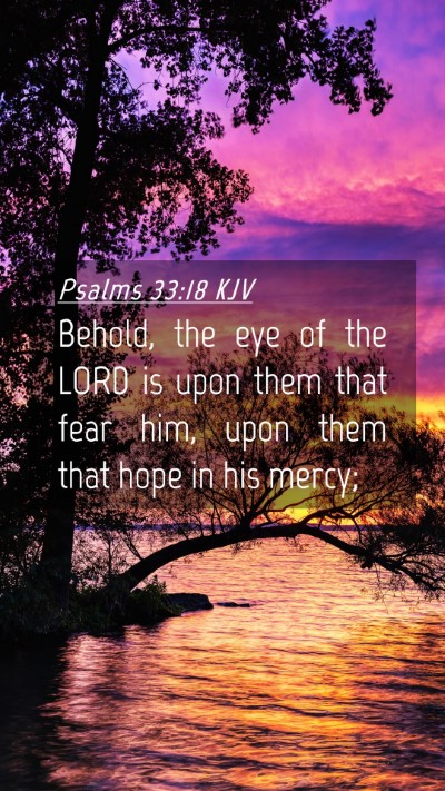 Picture 04 - Psalms 33:18 KJV Mobile Phone Wallpaper - Behold, the eye of the LORD is upon them that - Mobile Bible Verse Wallpaper
