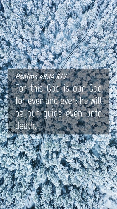 Picture 04 - Psalms 48:14 KJV Mobile Phone Wallpaper - For this God is our God for ever and ever: he - Mobile Bible Verse Wallpaper