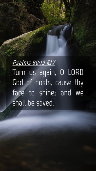 Picture 04 - Psalms 80:19 KJV Mobile Phone Wallpaper - Turn us again, O LORD God of hosts, cause thy - Mobile Bible Verse Wallpaper