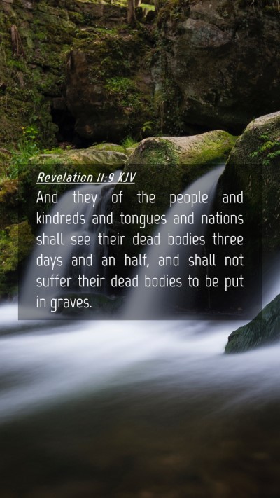 Picture 04 - Revelation 11:9 KJV Mobile Phone Wallpaper - And they of the people and kindreds and tongues - Mobile Bible Verse Wallpaper