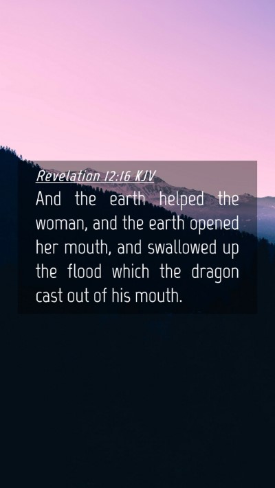 Picture 04 - Revelation 12:16 KJV Mobile Phone Wallpaper - And the earth helped the woman, and the earth - Mobile Bible Verse Wallpaper