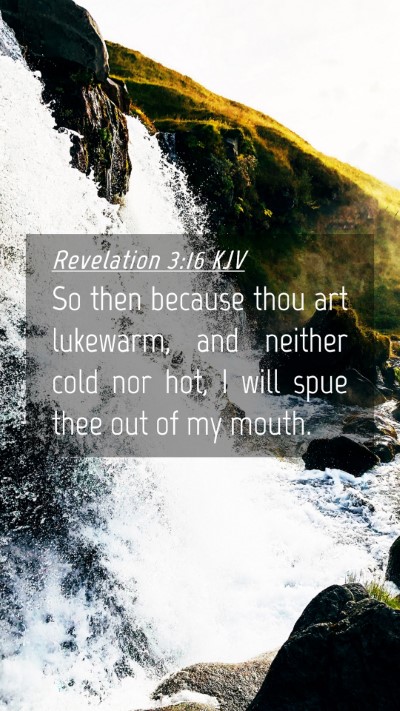 Picture 04 - Revelation 3:16 KJV Mobile Phone Wallpaper - So then because thou art lukewarm, and neither - Mobile Bible Verse Wallpaper