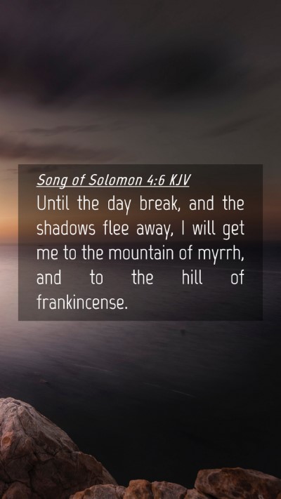 Picture 04 - Song of Solomon 4:6 KJV Mobile Phone Wallpaper - Until the day break, and the shadows flee away, I - Mobile Bible Verse Wallpaper