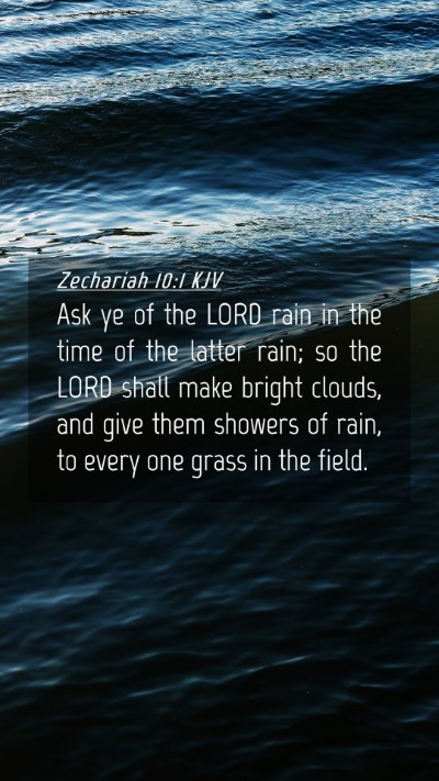 Picture 04 - Zechariah 10:1 KJV Mobile Phone Wallpaper - Ask ye of the LORD rain in the time of the latter - Mobile Bible Verse Wallpaper