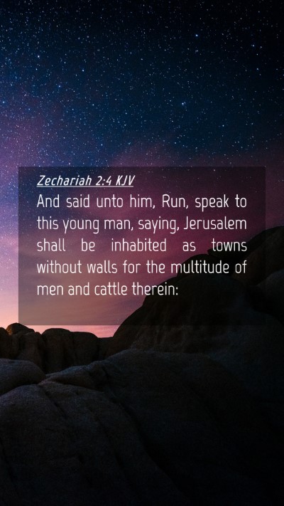 Picture 04 - Zechariah 2:4 KJV Mobile Phone Wallpaper - And said unto him, Run, speak to this young man, - Mobile Bible Verse Wallpaper