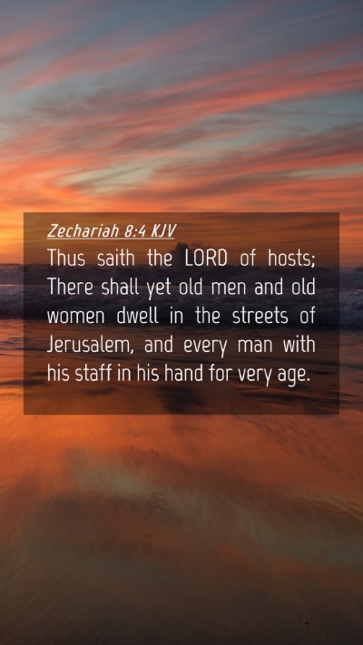 Picture 04 - Zechariah 8:4 KJV Mobile Phone Wallpaper - Thus saith the LORD of hosts; There shall yet old - Mobile Bible Verse Wallpaper