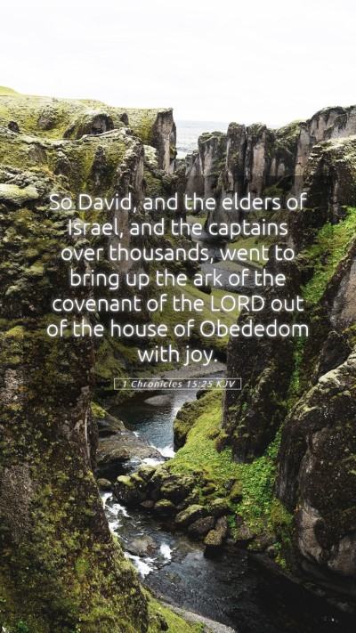 Picture 05 - 1 Chronicles 15:25 KJV Mobile Phone Wallpaper - So David, and the elders of Israel, and the - Mobile Bible Verse Wallpaper
