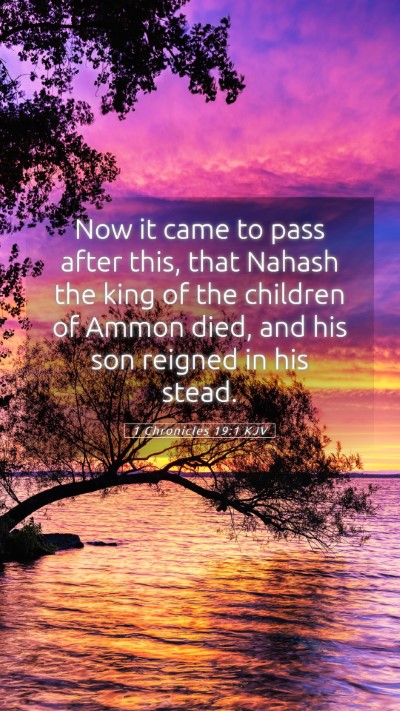 Picture 05 - 1 Chronicles 19:1 KJV Mobile Phone Wallpaper - Now it came to pass after this, that Nahash the - Mobile Bible Verse Wallpaper