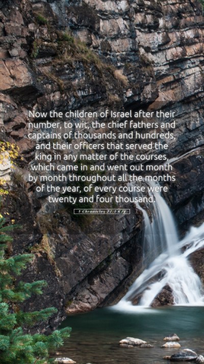 Picture 05 - 1 Chronicles 27:1 KJV Mobile Phone Wallpaper - Now the children of Israel after their number, to - Mobile Bible Verse Wallpaper