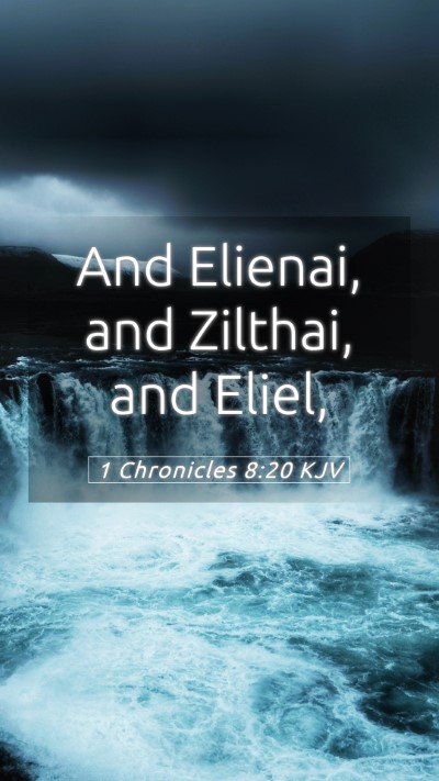Picture 05 - 1 Chronicles 8:20 KJV Mobile Phone Wallpaper - And Elienai, and Zilthai, and - Mobile Bible Verse Wallpaper