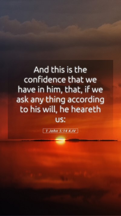 Picture 05 - 1 John 5:14 KJV Mobile Phone Wallpaper - And this is the confidence that we have in him, - Mobile Bible Verse Wallpaper