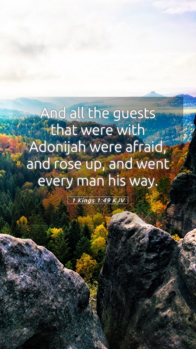 Picture 05 - 1 Kings 1:49 KJV Mobile Phone Wallpaper - And all the guests that were with Adonijah were - Mobile Bible Verse Wallpaper