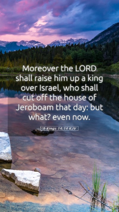 Picture 05 - 1 Kings 14:14 KJV Mobile Phone Wallpaper - Moreover the LORD shall raise him up a king over - Mobile Bible Verse Wallpaper