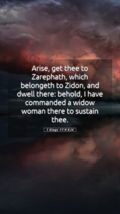 Picture 05 - 1 Kings 17:9 KJV Mobile Phone Wallpaper - Arise, get thee to Zarephath, which belongeth to - Mobile Bible Verse Wallpaper