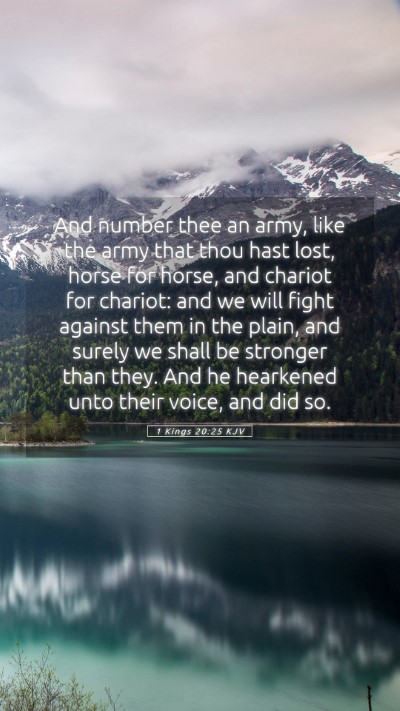 Picture 05 - 1 Kings 20:25 KJV Mobile Phone Wallpaper - And number thee an army, like the army that thou - Mobile Bible Verse Wallpaper