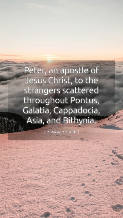 Picture 05 - 1 Peter 1:1 KJV Mobile Phone Wallpaper - Peter, an apostle of Jesus Christ, to the - Mobile Bible Verse Wallpaper