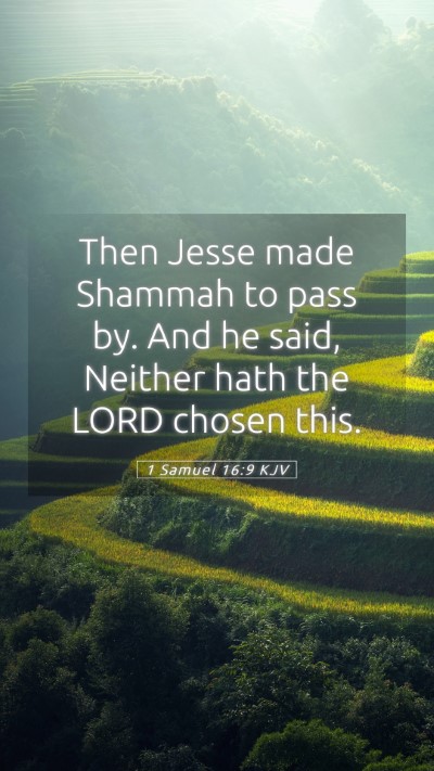 Picture 05 - 1 Samuel 16:9 KJV Mobile Phone Wallpaper - Then Jesse made Shammah to pass by. And he said, - Mobile Bible Verse Wallpaper