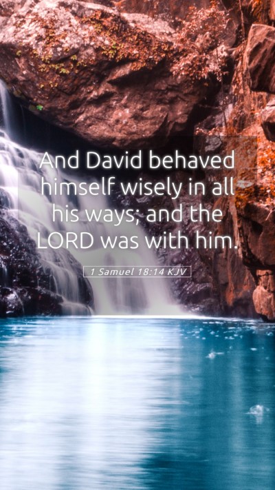 Picture 05 - 1 Samuel 18:14 KJV Mobile Phone Wallpaper - And David behaved himself wisely in all his ways; - Mobile Bible Verse Wallpaper