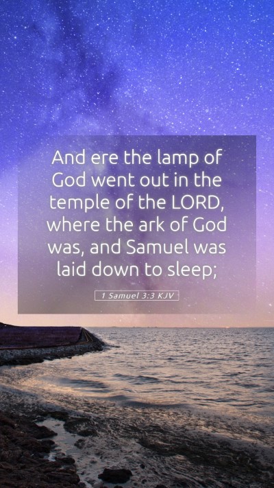 Picture 05 - 1 Samuel 3:3 KJV Mobile Phone Wallpaper - And ere the lamp of God went out in the temple of - Mobile Bible Verse Wallpaper
