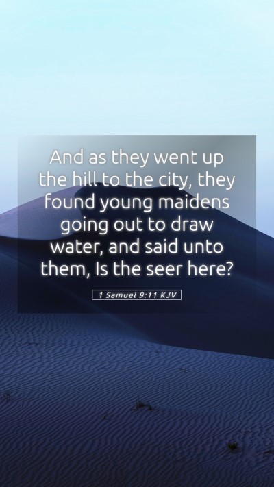 Picture 05 - 1 Samuel 9:11 KJV Mobile Phone Wallpaper - And as they went up the hill to the city, they - Mobile Bible Verse Wallpaper
