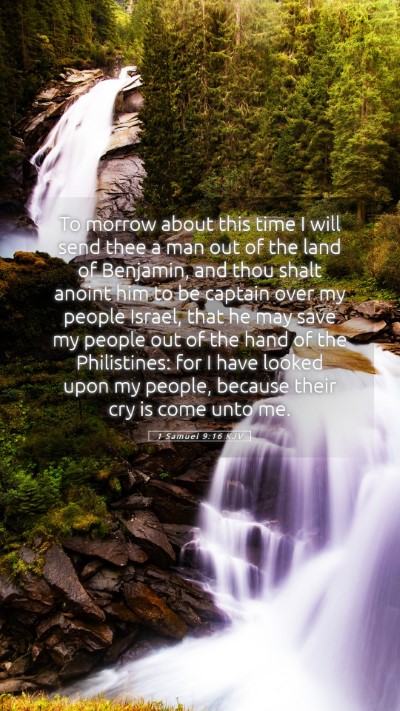 Picture 05 - 1 Samuel 9:16 KJV Mobile Phone Wallpaper - To morrow about this time I will send thee a man - Mobile Bible Verse Wallpaper