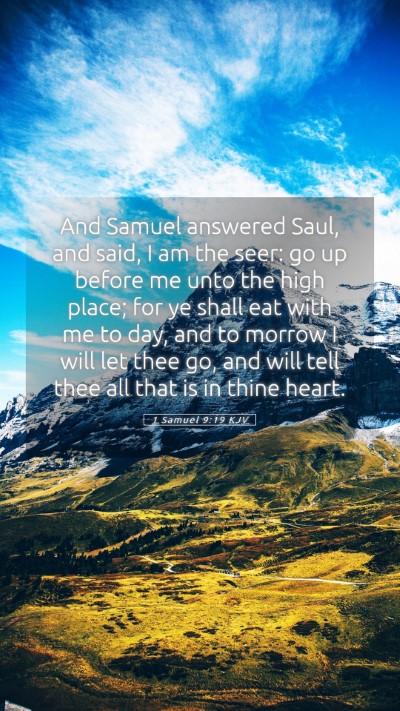 Picture 05 - 1 Samuel 9:19 KJV Mobile Phone Wallpaper - And Samuel answered Saul, and said, I am the - Mobile Bible Verse Wallpaper