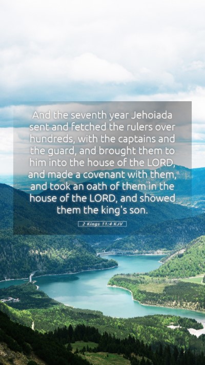Picture 05 - 2 Kings 11:4 KJV Mobile Phone Wallpaper - And the seventh year Jehoiada sent and fetched - Mobile Bible Verse Wallpaper