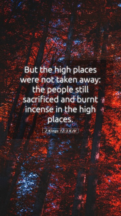 Picture 05 - 2 Kings 12:3 KJV Mobile Phone Wallpaper - But the high places were not taken away: the - Mobile Bible Verse Wallpaper