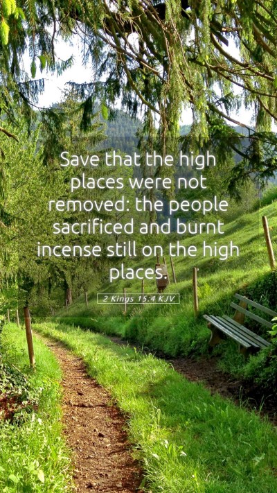 Picture 05 - 2 Kings 15:4 KJV Mobile Phone Wallpaper - Save that the high places were not removed: the - Mobile Bible Verse Wallpaper