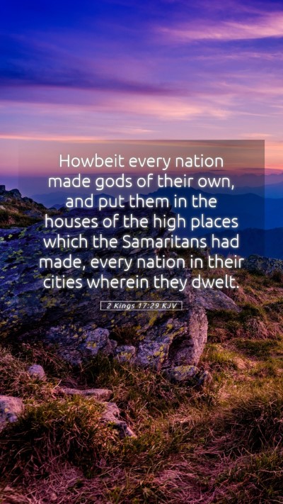 Picture 05 - 2 Kings 17:29 KJV Mobile Phone Wallpaper - Howbeit every nation made gods of their own, and - Mobile Bible Verse Wallpaper