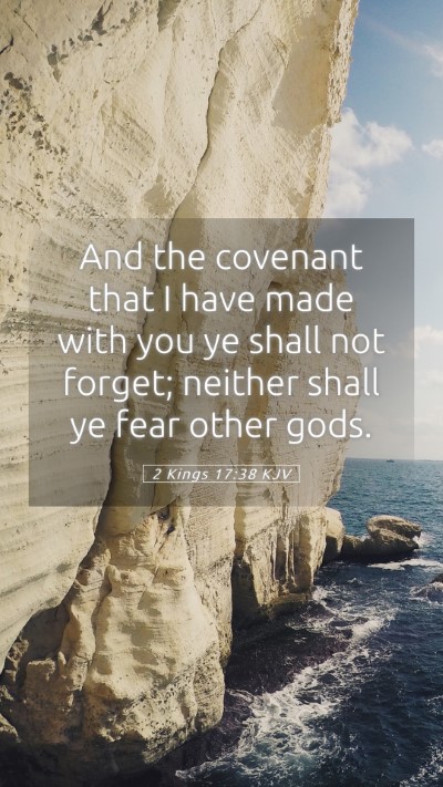 Picture 05 - 2 Kings 17:38 KJV Mobile Phone Wallpaper - And the covenant that I have made with you ye - Mobile Bible Verse Wallpaper