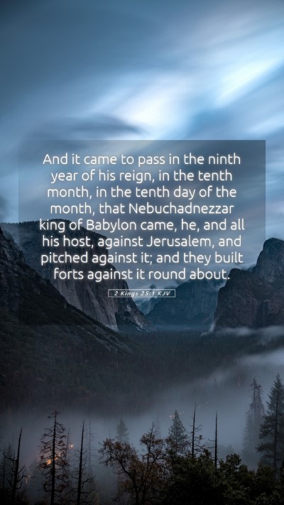 Picture 05 - 2 Kings 25:1 KJV Mobile Phone Wallpaper - And it came to pass in the ninth year of his - Mobile Bible Verse Wallpaper